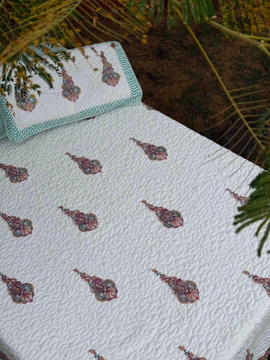 Ek Carry buta bedcover - The Comfy Dreams