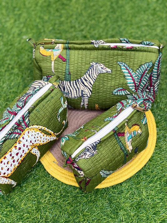 Quilted Pouches- Set of Three - The Comfy Dreams