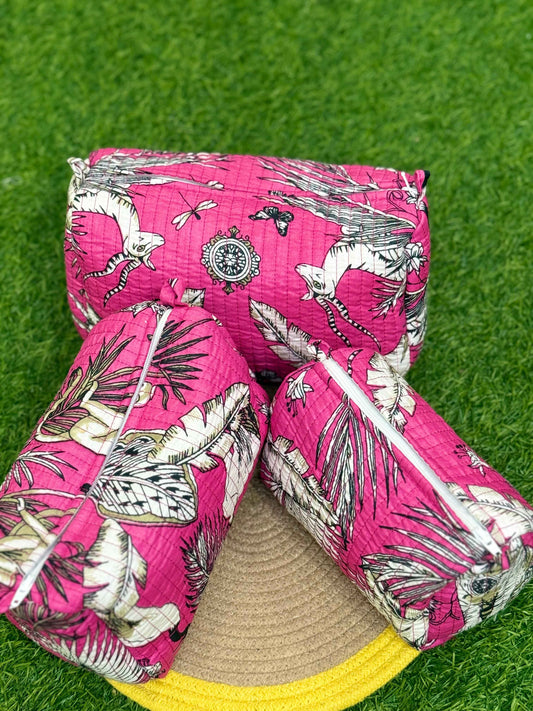 Quilted Pouches- Set of Three - The Comfy Dreams