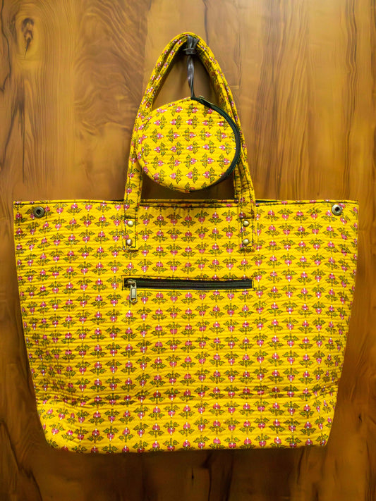 Tote Bag with set of 3 Pouches - The Comfy Dreams