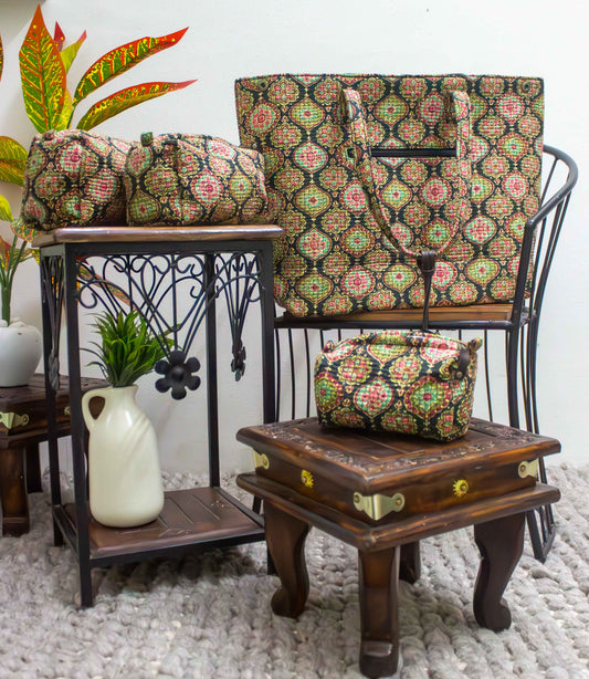 Tote Bag with set of 3 Pouches - The Comfy Dreams