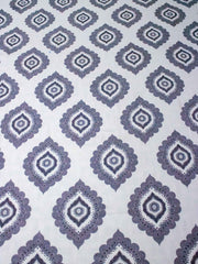 Geometric Diamond Print Bedsheet