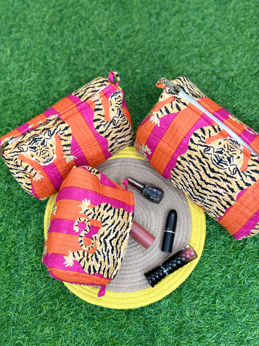 Quilted Pouches- Set of Three