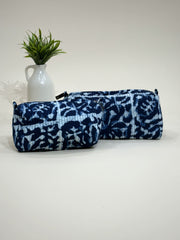Hand Block Quilted  Pouches- Set of Three - The Comfy Dreams