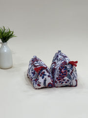 Hand Block Quilted  Pouches- Set of Three - The Comfy Dreams