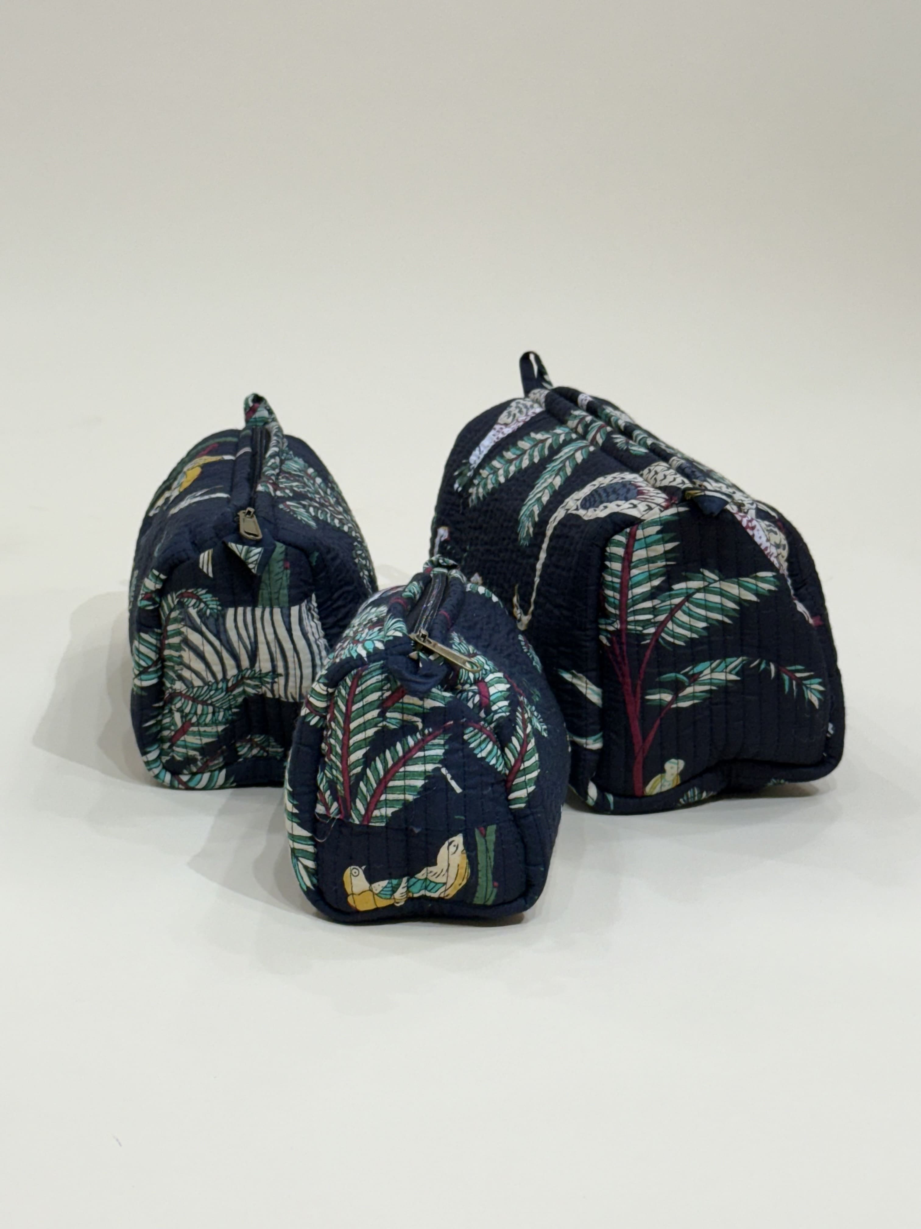 Quilted Pouches- Set of Three - The Comfy Dreams