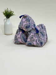 Hand Block Quilted  Pouches- Set of Three - The Comfy Dreams