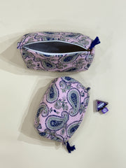 Hand Block Quilted  Pouches- Set of Three - The Comfy Dreams