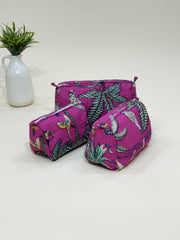 Quilted Pouches- Set of Three - The Comfy Dreams
