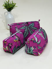 Quilted Pouches- Set of Three - The Comfy Dreams