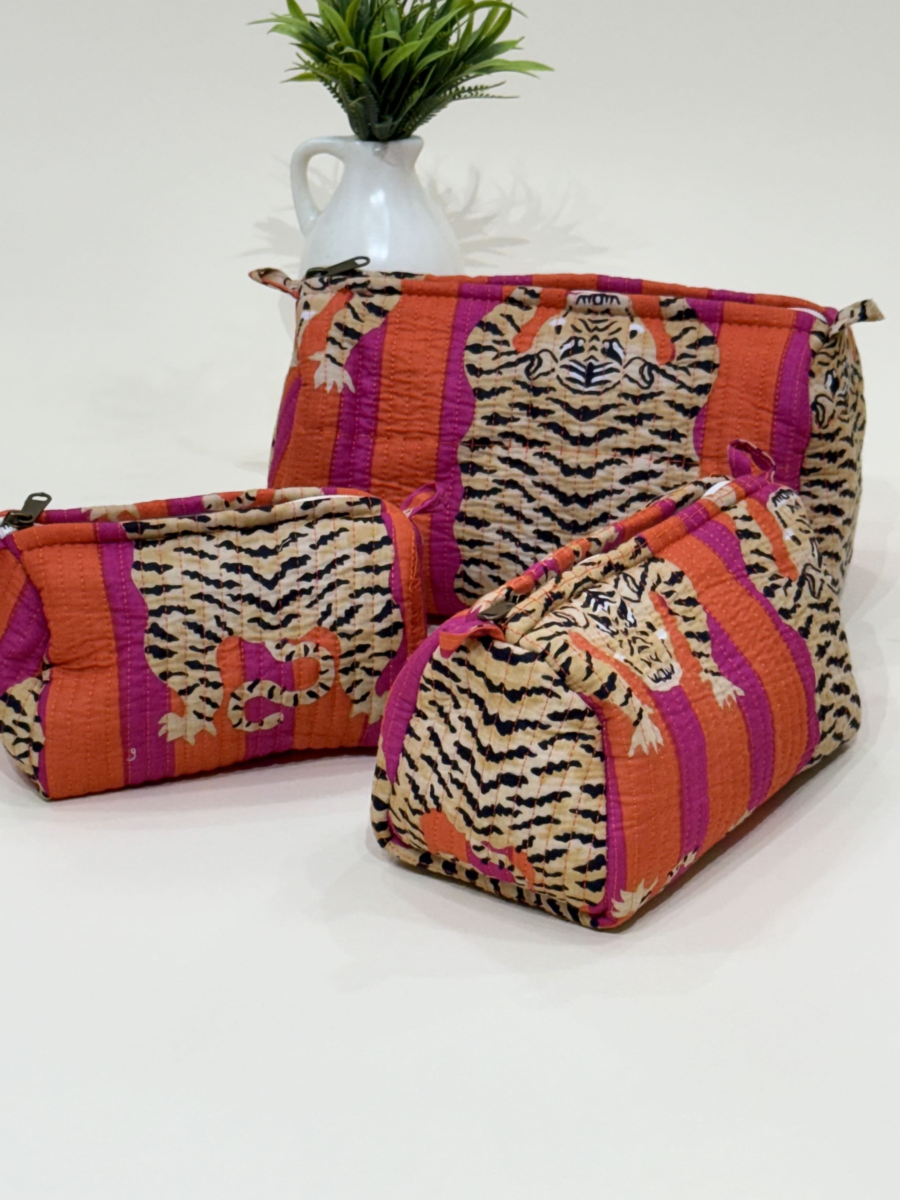 Quilted Pouches- Set of Three - The Comfy Dreams