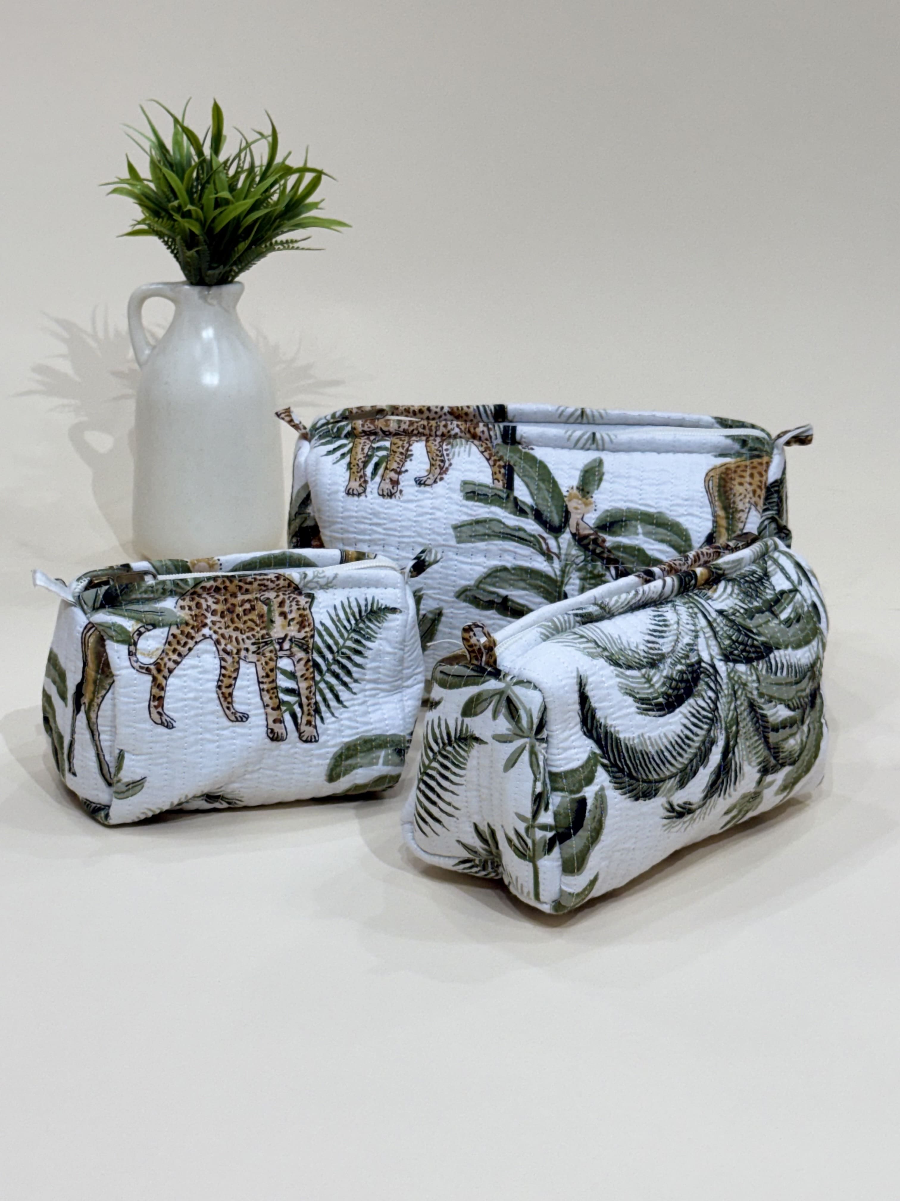 Quilted Pouches- Set of Three - The Comfy Dreams