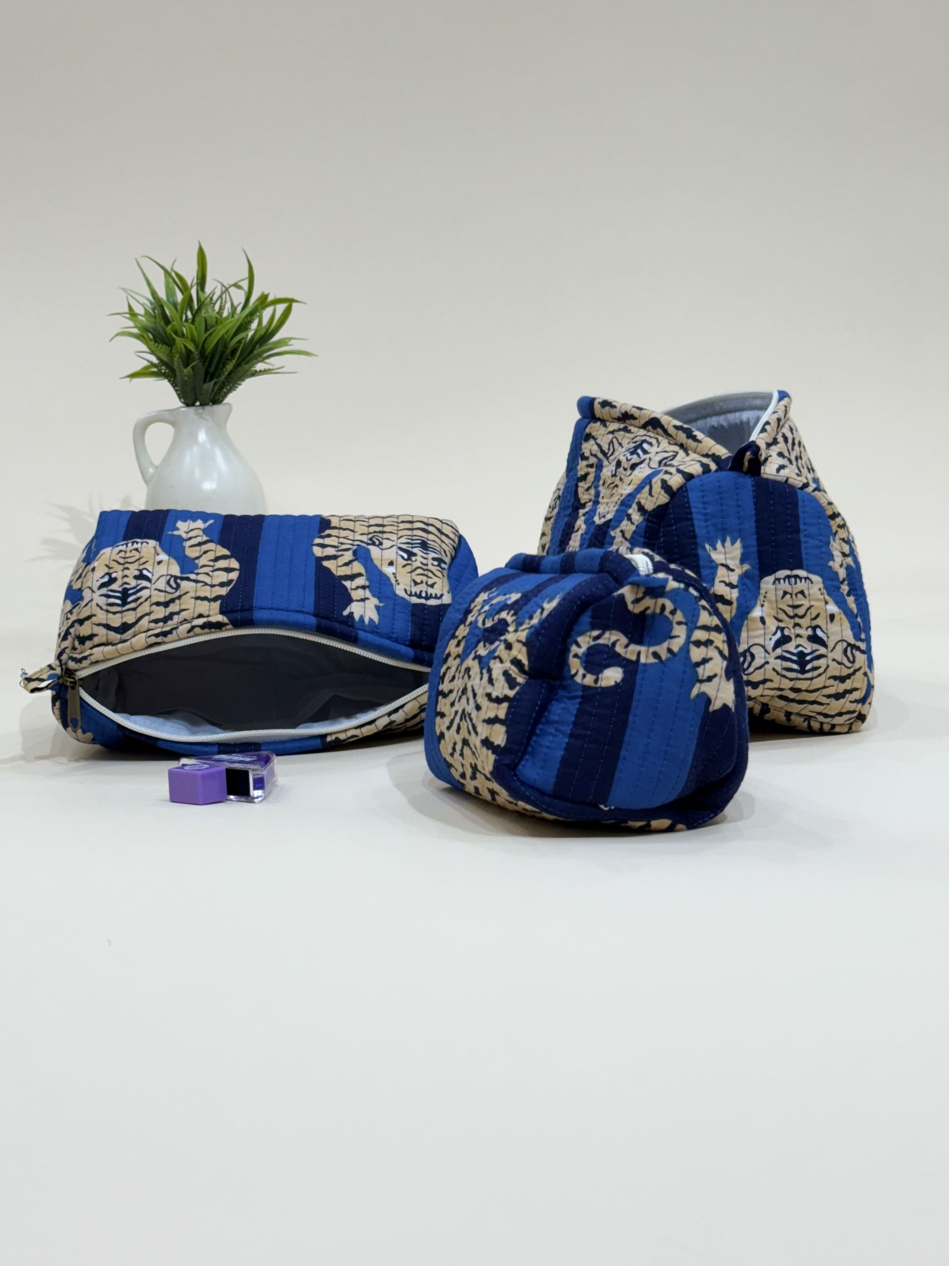 Quilted Pouches- Set of Three - The Comfy Dreams