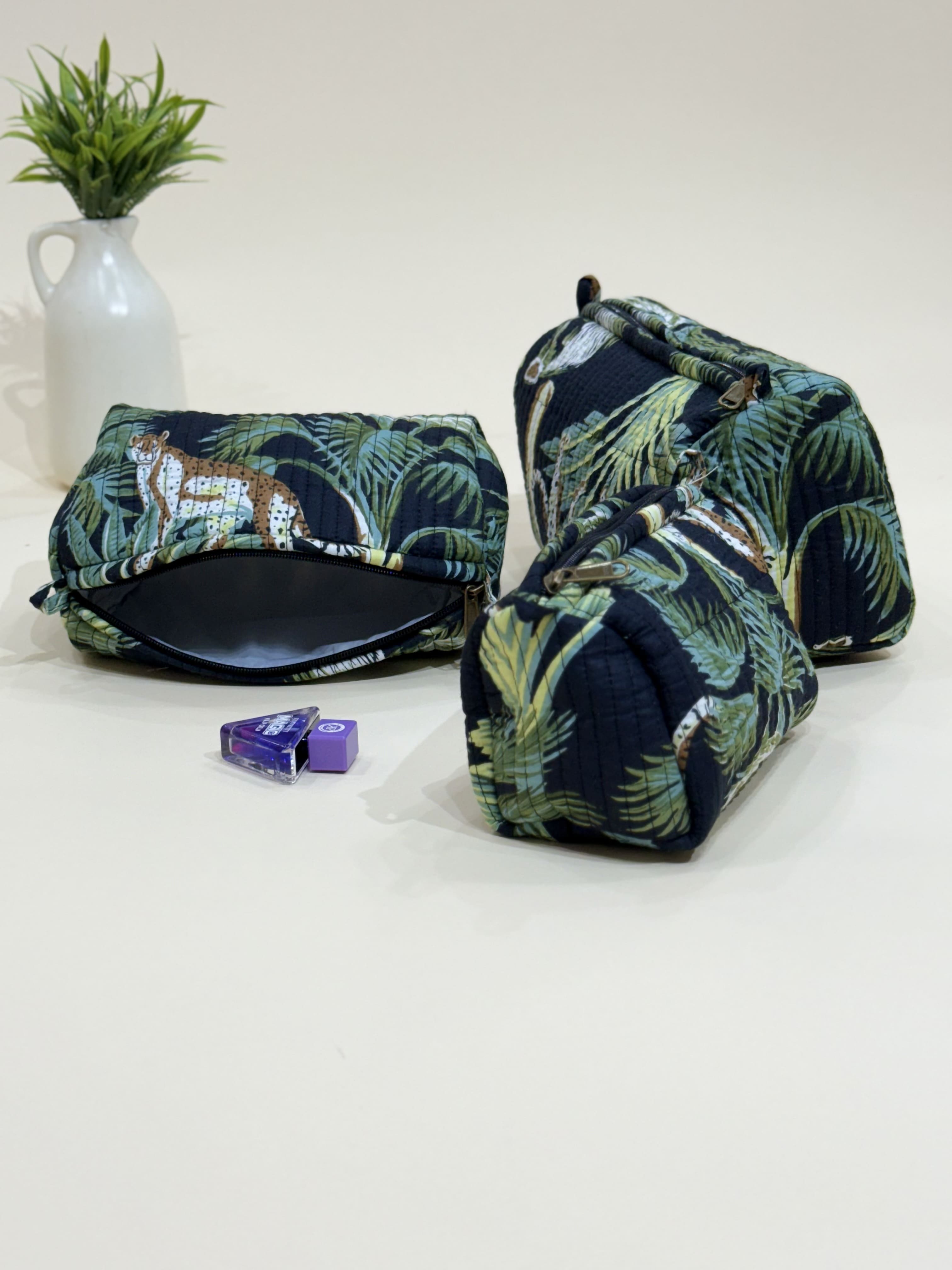 Quilted Pouches- Set of Three - The Comfy Dreams