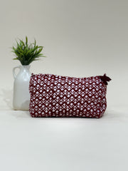 Hand Block Quilted  Pouches- Set of Three - The Comfy Dreams