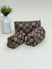 Quilted  Pouches- Set of Three - The Comfy Dreams
