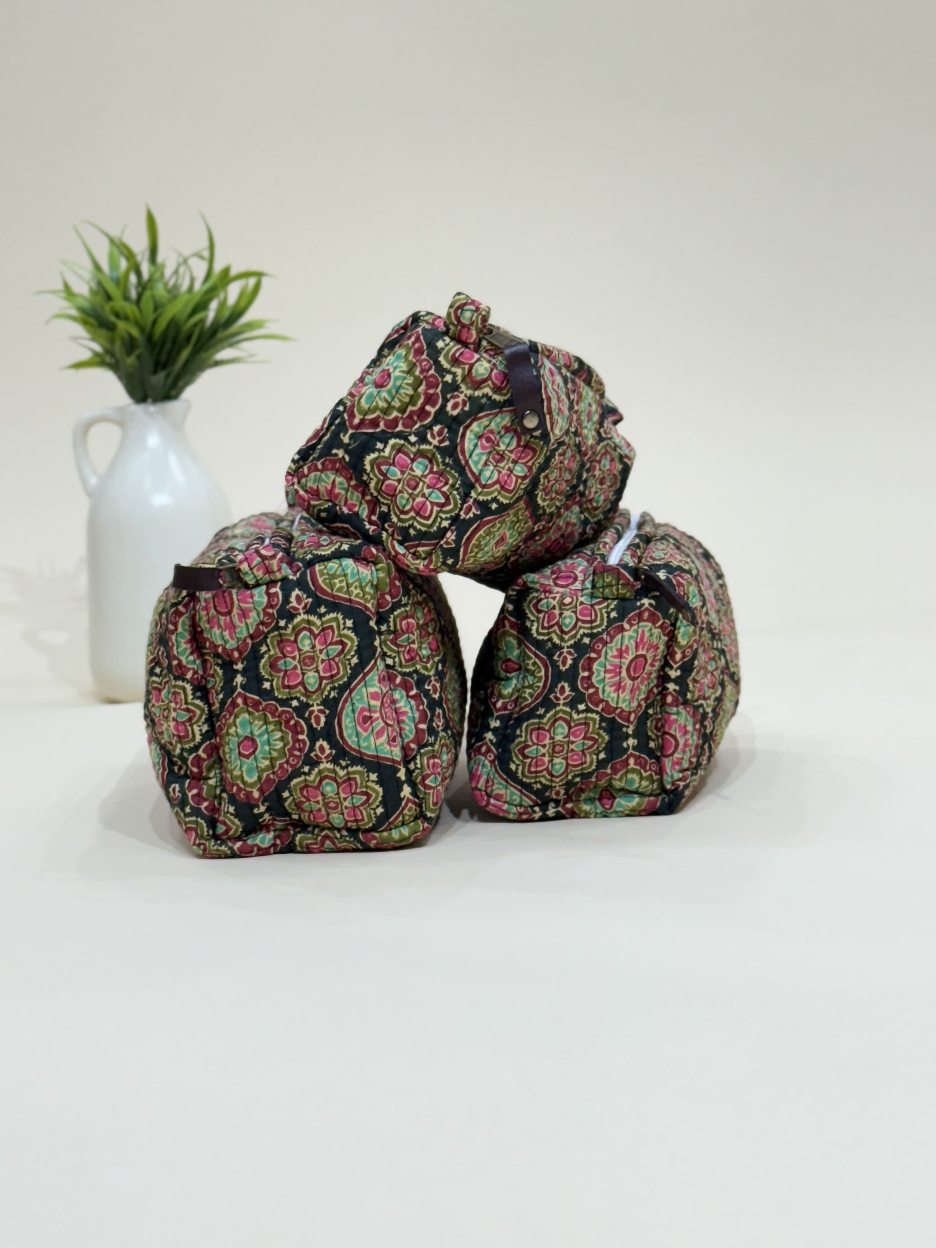 Quilted  Pouches- Set of Three - The Comfy Dreams