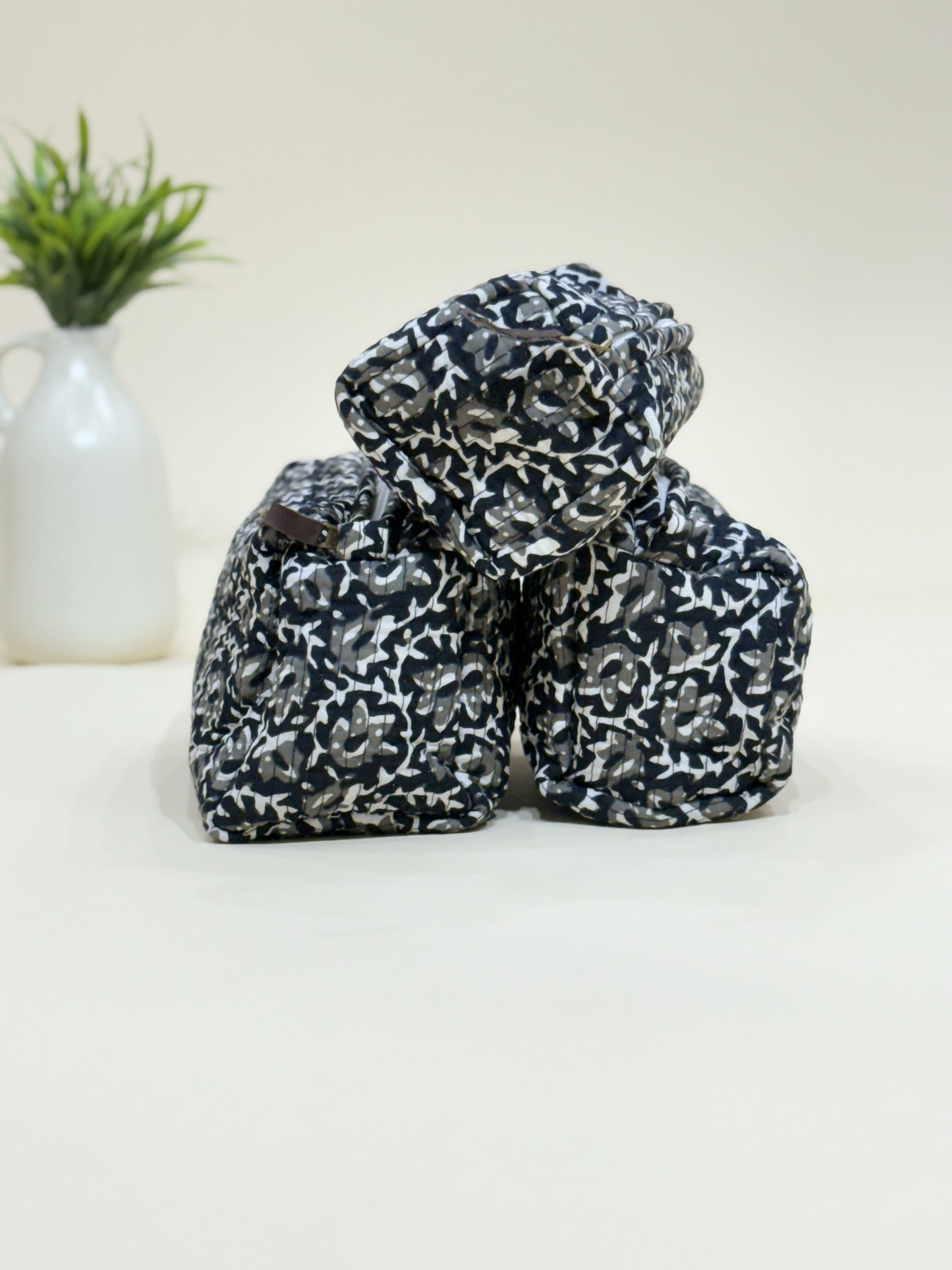Quilted  Pouches- Set of Three - The Comfy Dreams