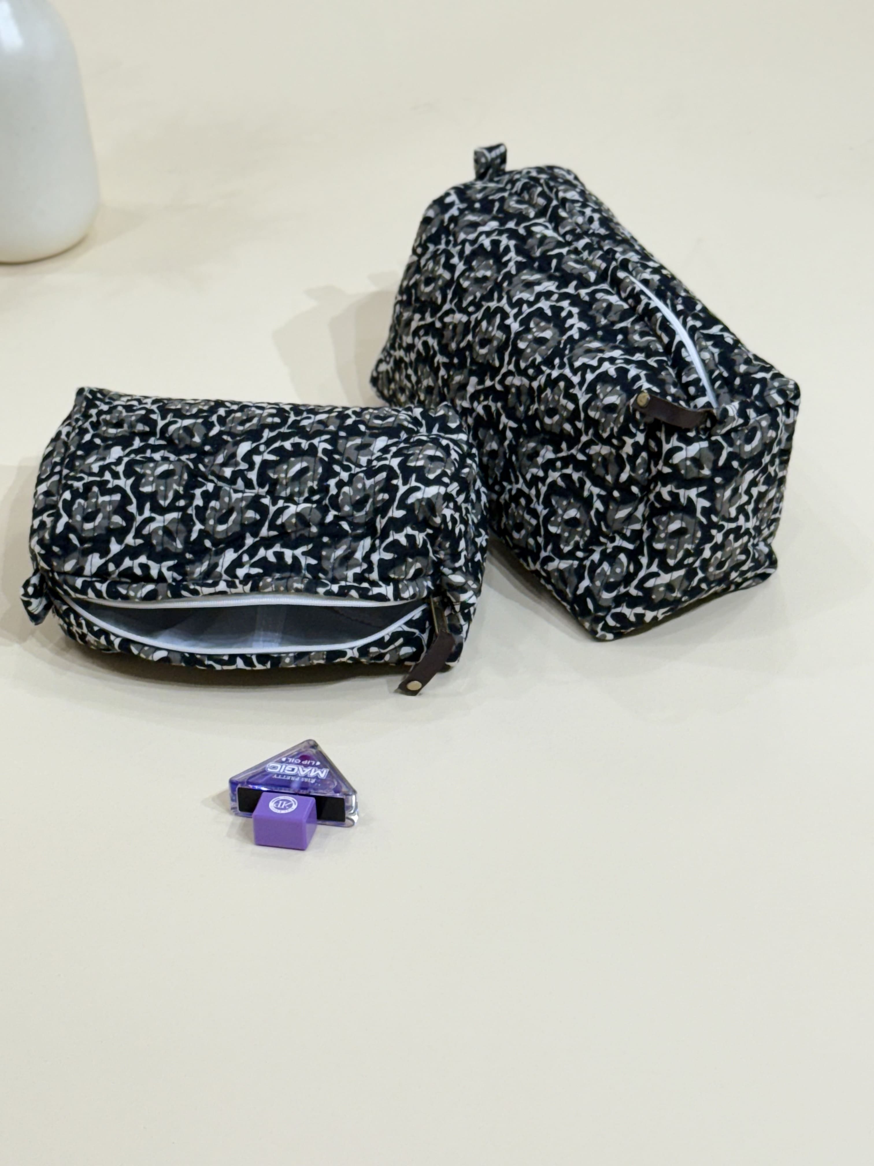 Quilted  Pouches- Set of Three - The Comfy Dreams