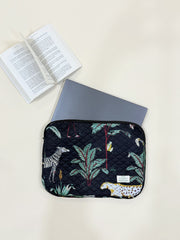 “Tropical Safari Quilted Laptop Sleeve Bag - The Comfy Dreams