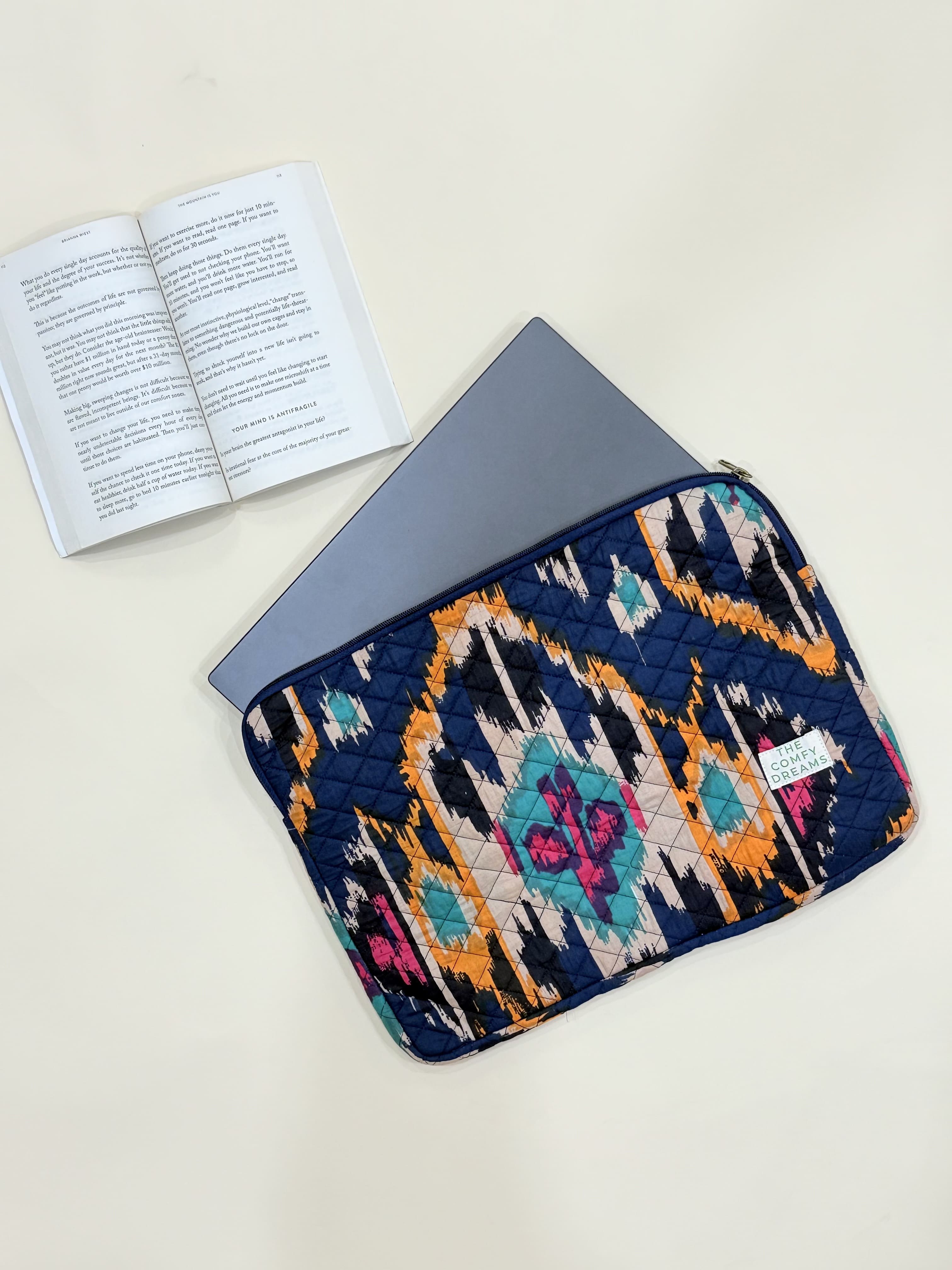 Midnight Mirage Quilted Laptop Sleeve Bag - The Comfy Dreams