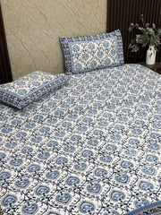 Royal Petal Elegance Premium Bedsheet - The Comfy Dreams