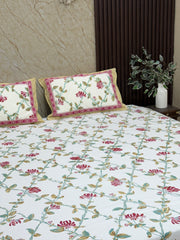 Garden Mist Elegance Premium Bedsheet - The Comfy Dreams