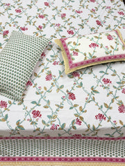 Garden Mist Elegance Premium Bedsheet - The Comfy Dreams