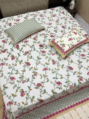 Garden Mist Elegance Premium Bedsheet - The Comfy Dreams